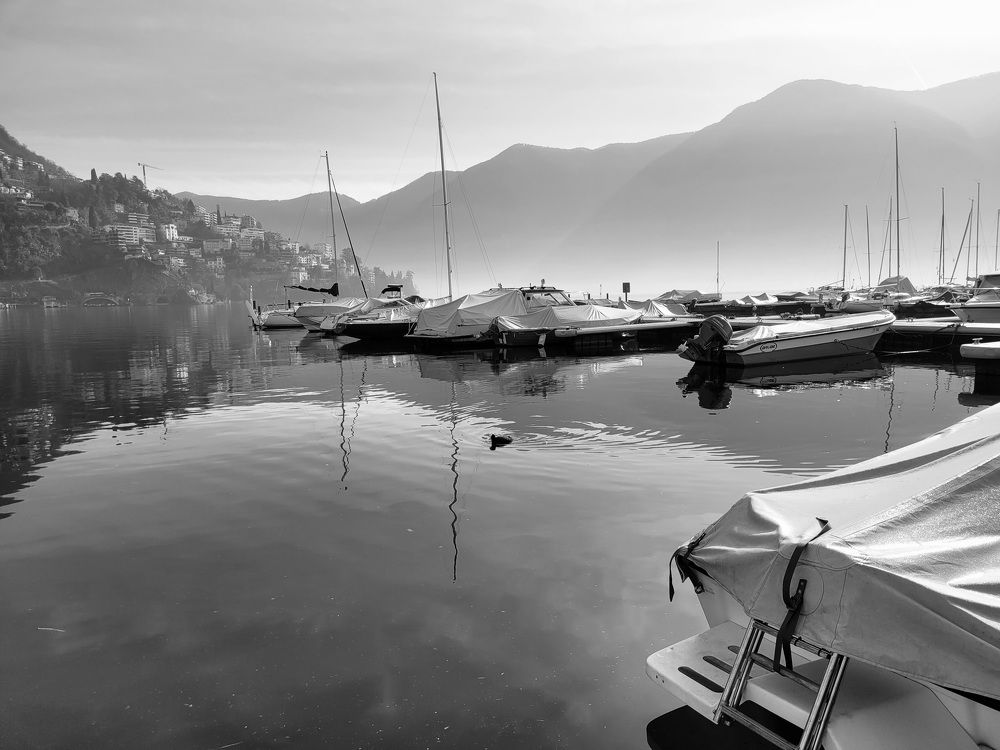 Lugano's lake, Ticino, Switzerland