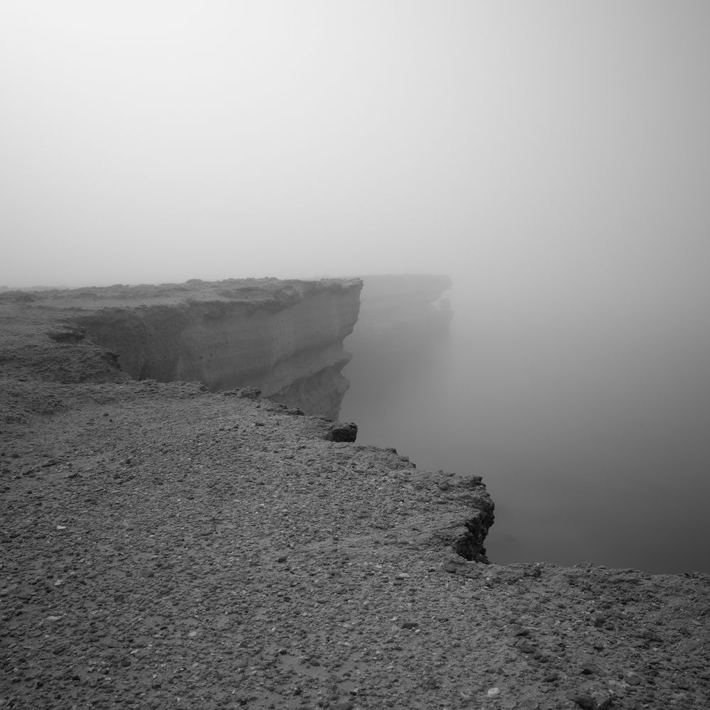 rock in the mist