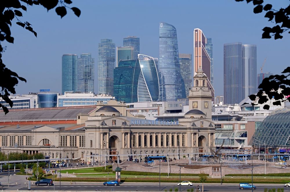 Сочетание архитектуры города