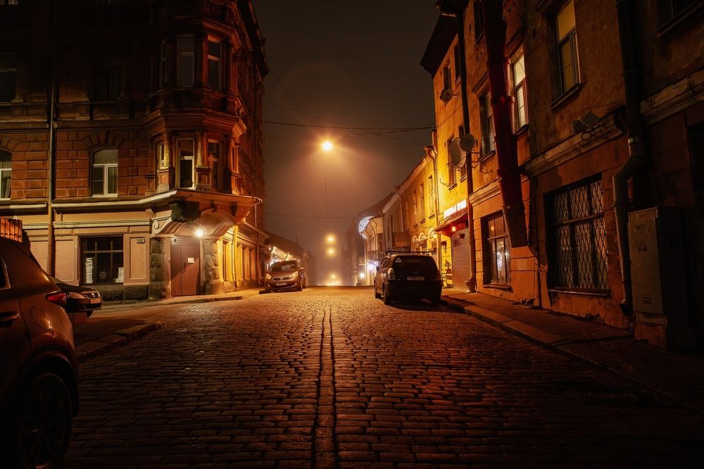 Прогулка по ночному Выборгу