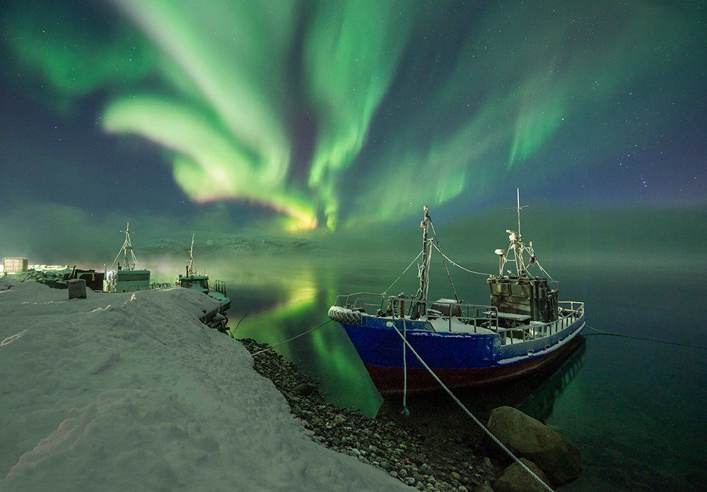В лучах Полярного сияния