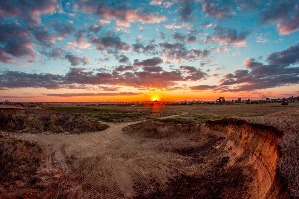 Сельский закат