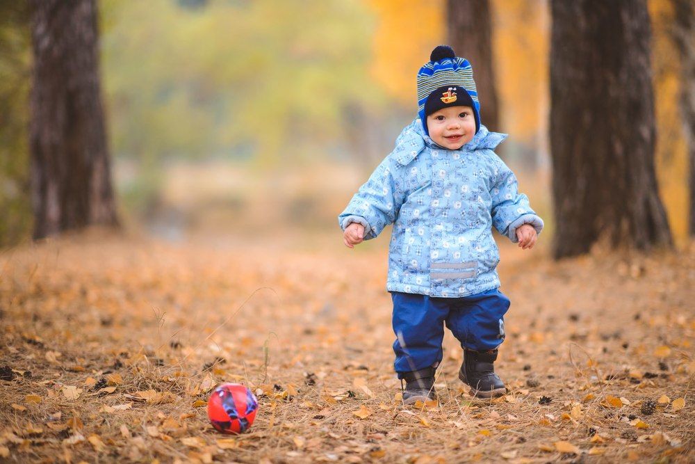 Первая прогулка в золотую осень