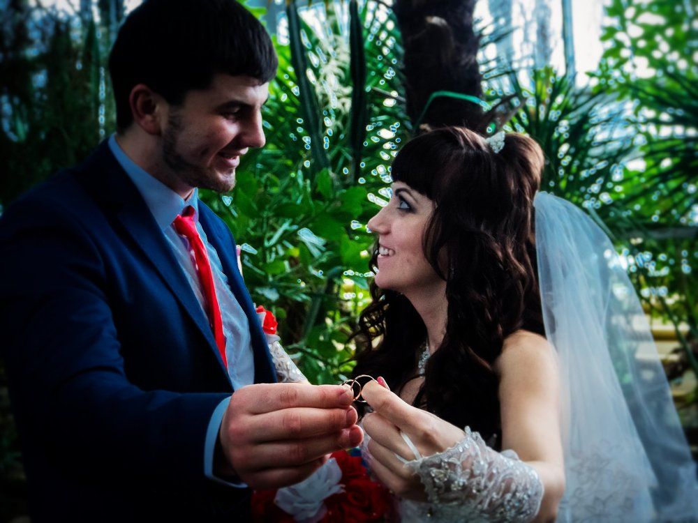 свадебная, влюбленный взгляд