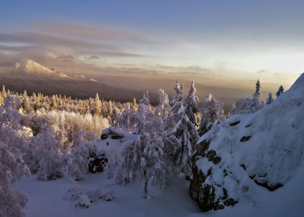 Розовый закат
