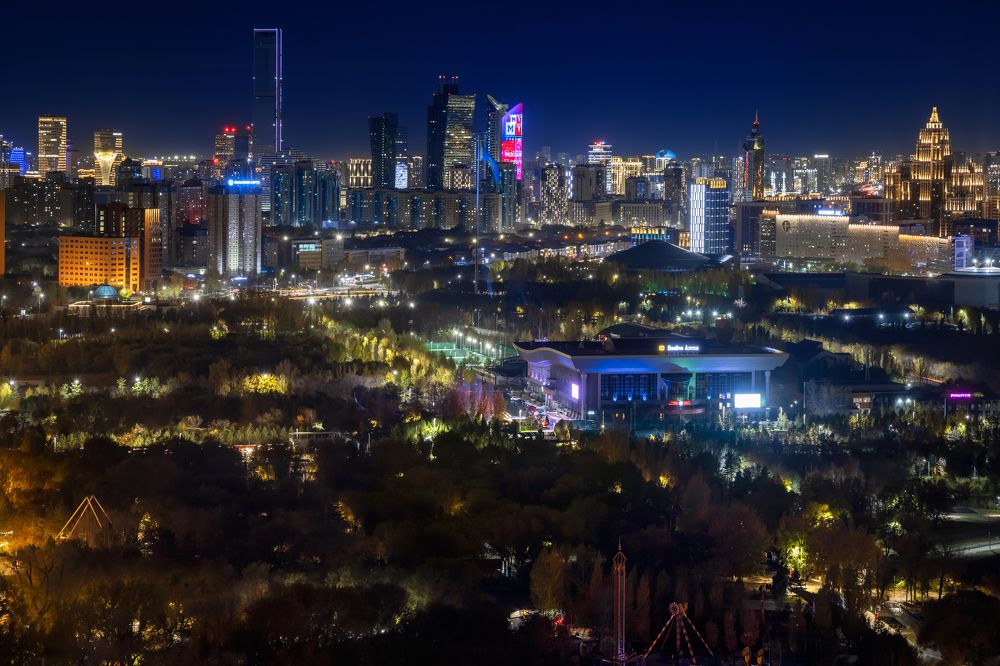 Central park in the city of Astana (Kazakhstan)
