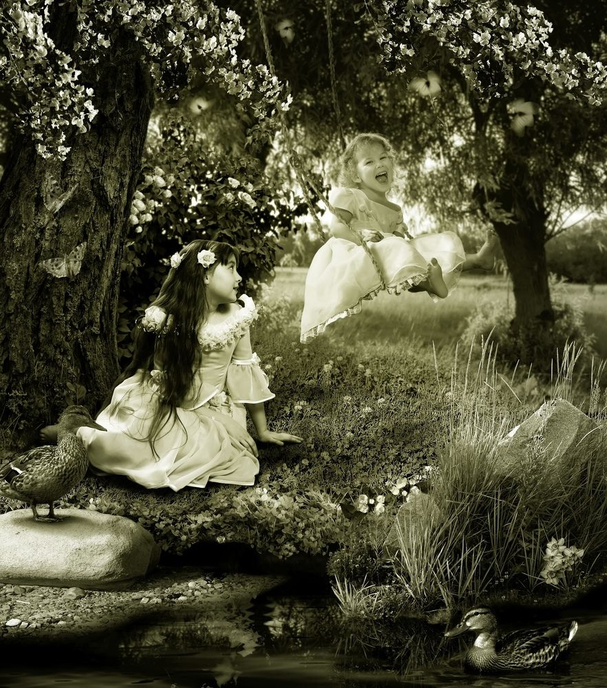 Вечер у ручья