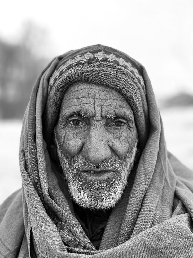 Old man in kashmir