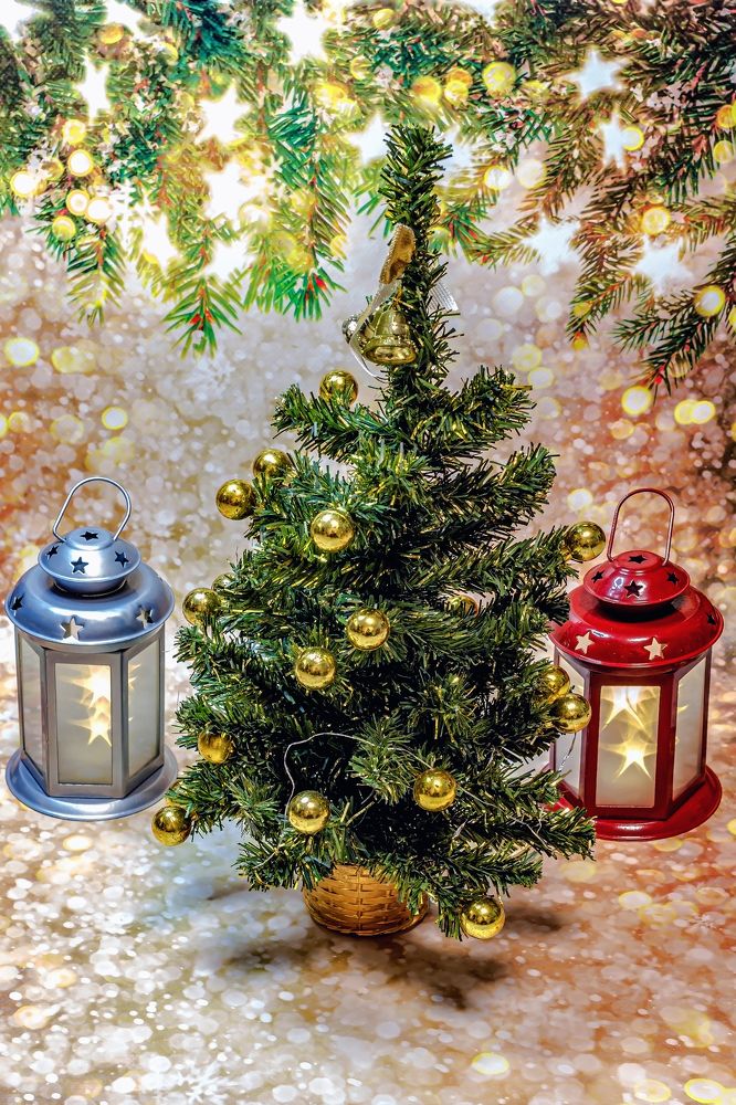 С фонариками..