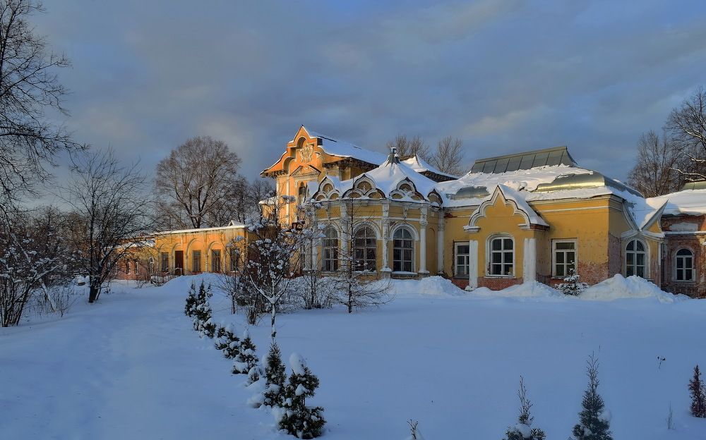 Зима в усадьбе Алтуфьево