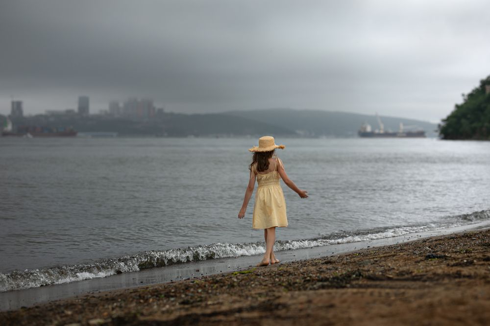 Дождь на море