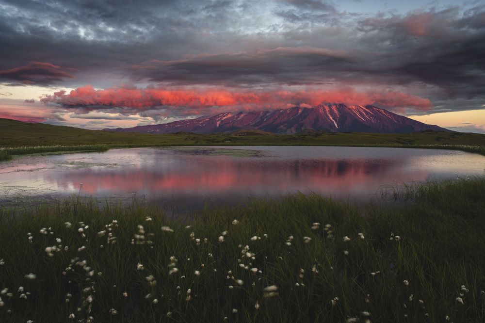 Тучи обволокли Толбачик