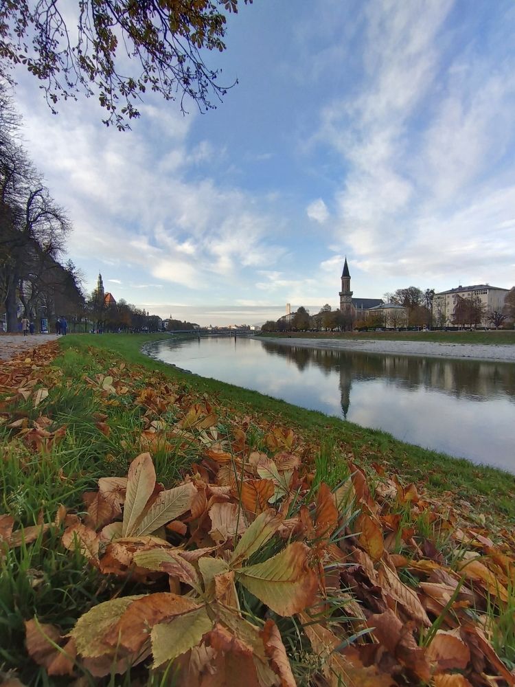 Österreich. Salzburg. Salzach