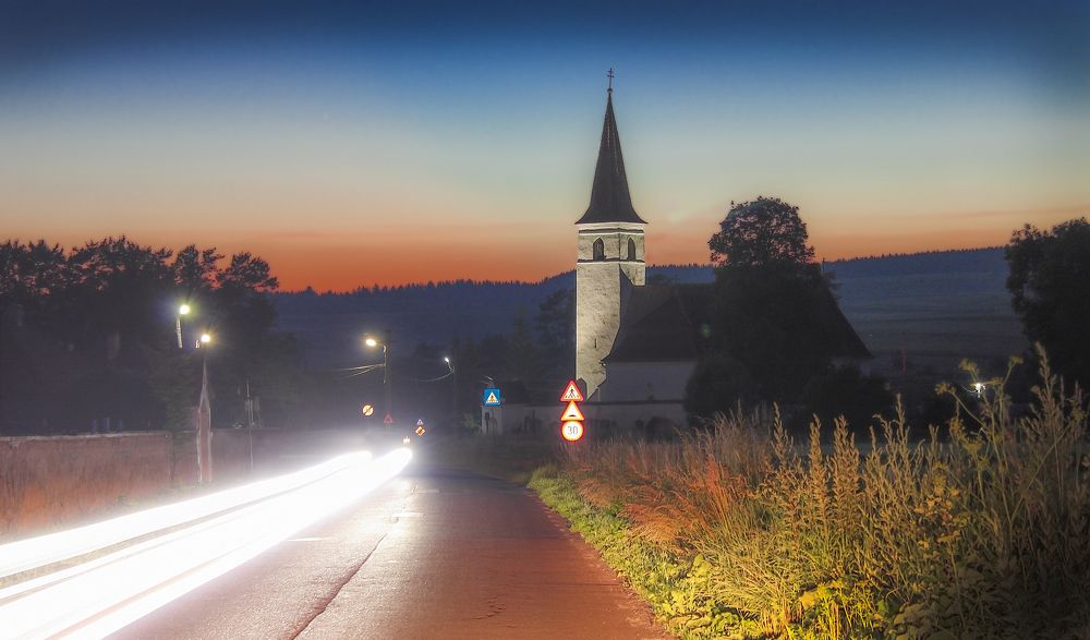 Evening at the edge of the village 2