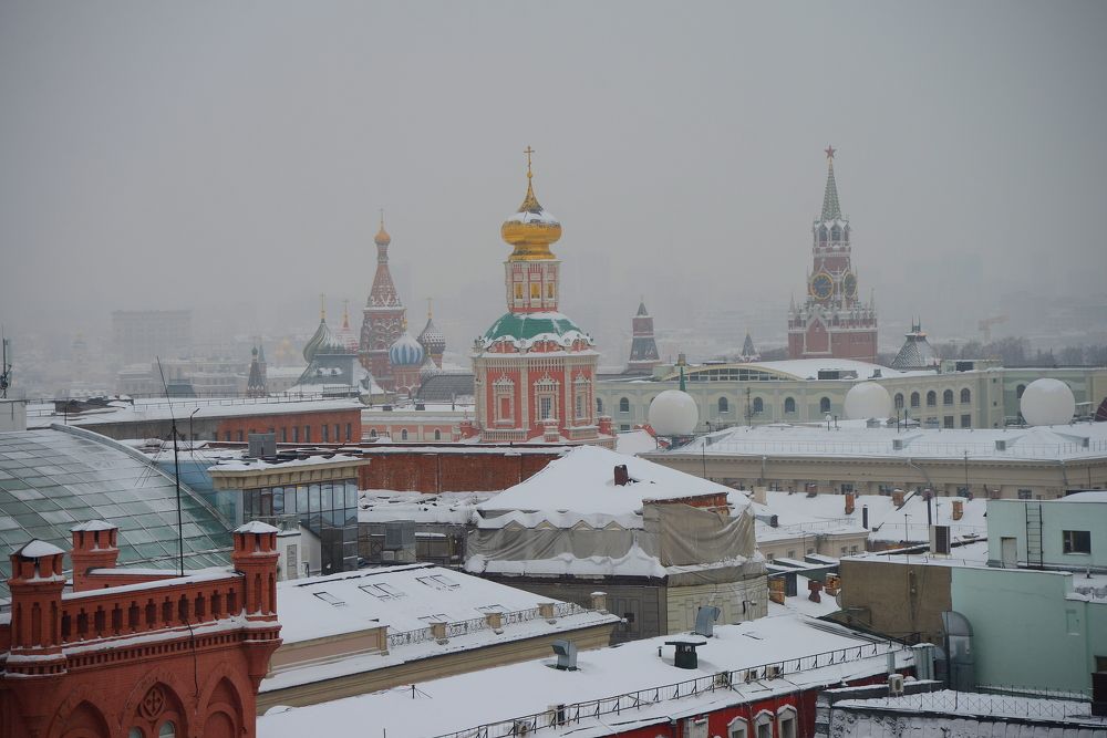 Мороз. Зимняя Москва