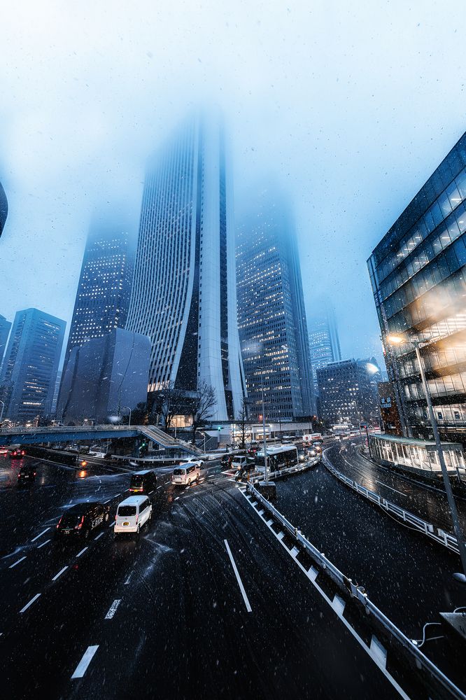 Snowy Shinjuku