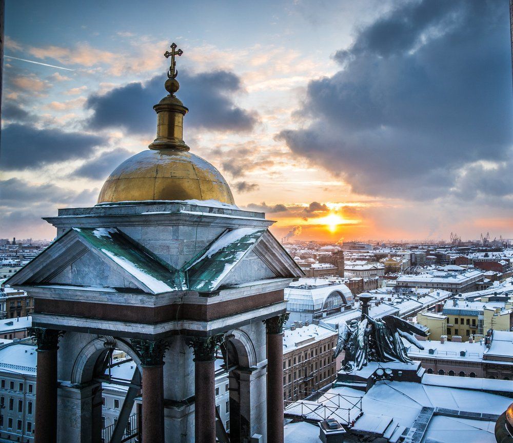 С высоты Исаакиевского собора