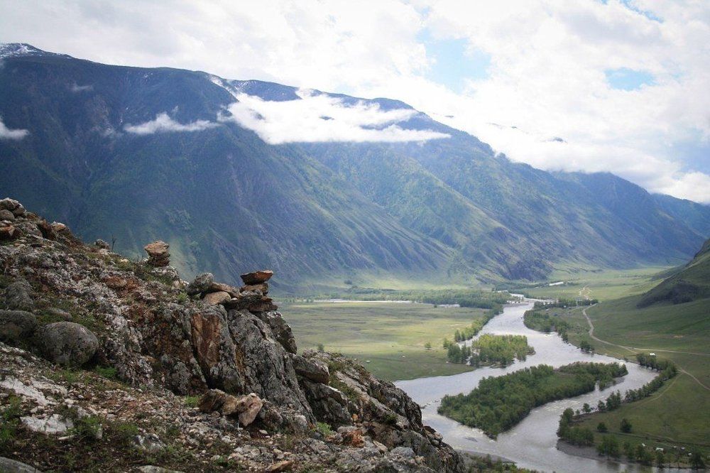 Горный Алтай. Долина реки Чулышман.