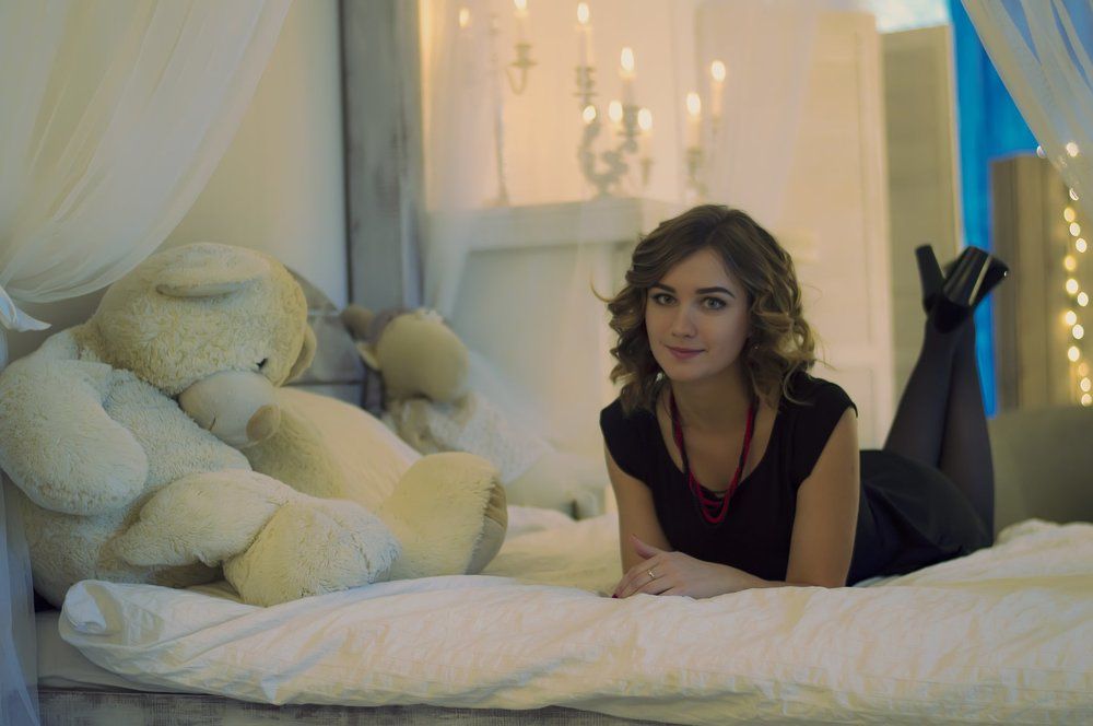 На кроватке