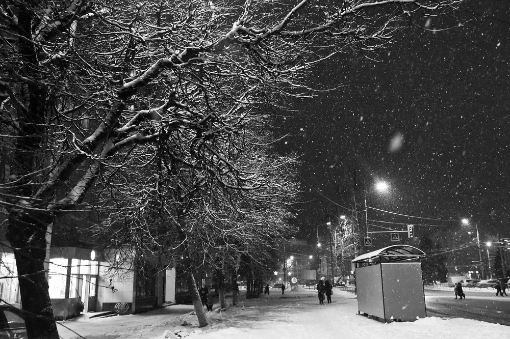 Снежный вечер