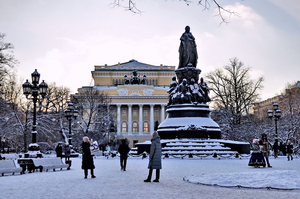 Зимнее солнце над Питером. 001.