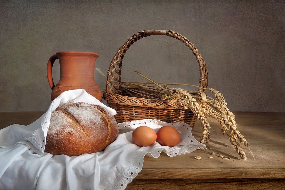 Колоски и хлеб