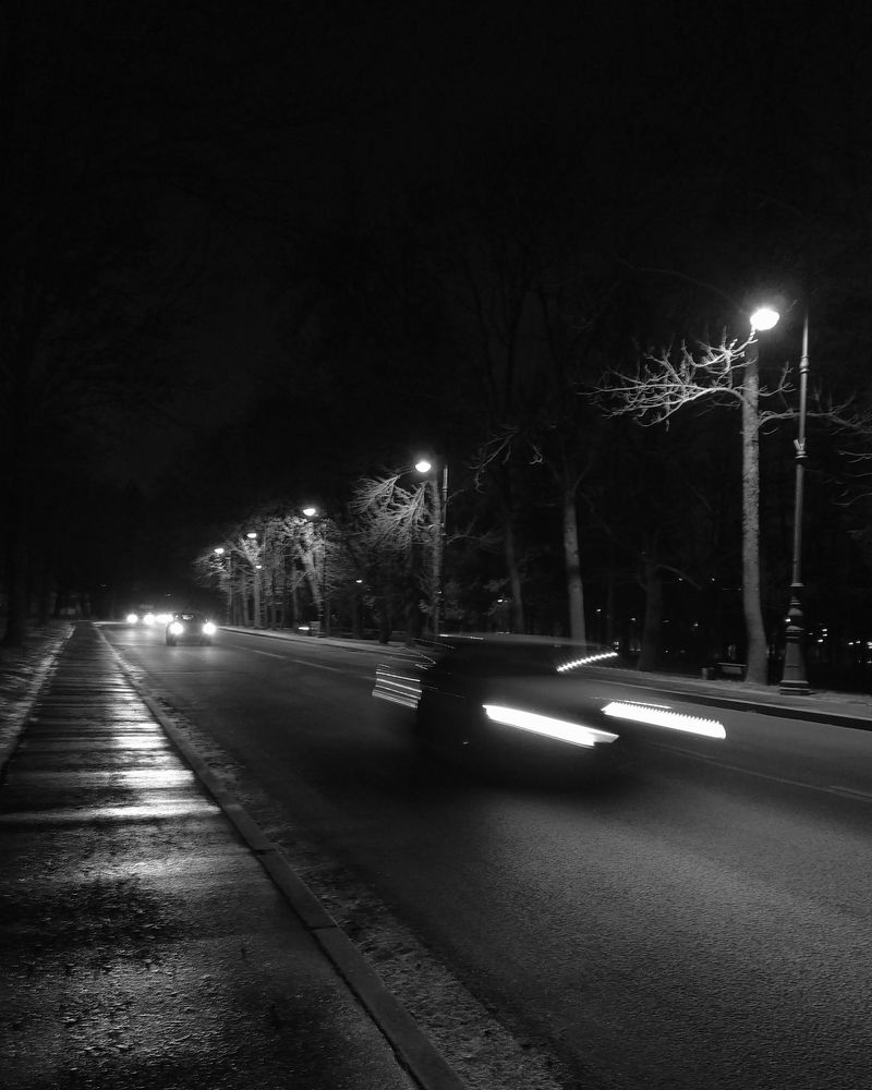 Вечернее шоссе.