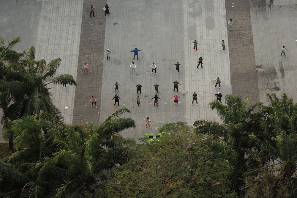 Традиционная гимнастика в Додунхае, о. Хайнань