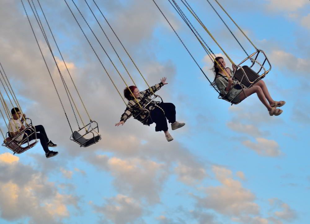 на карусели