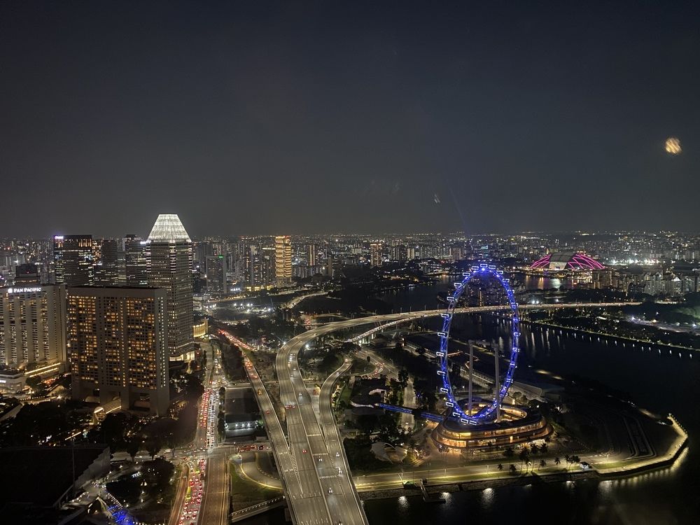 aerial view of the Cityscape  of Singapoure