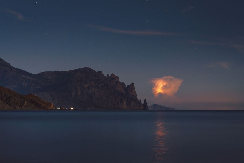 Ночной Везувий