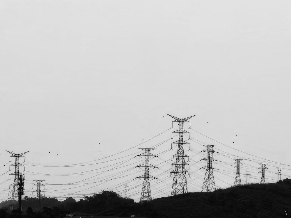Electric towers..