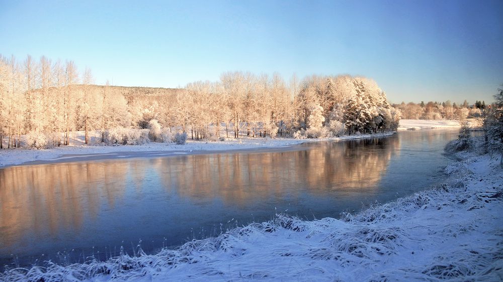 Зима сковала