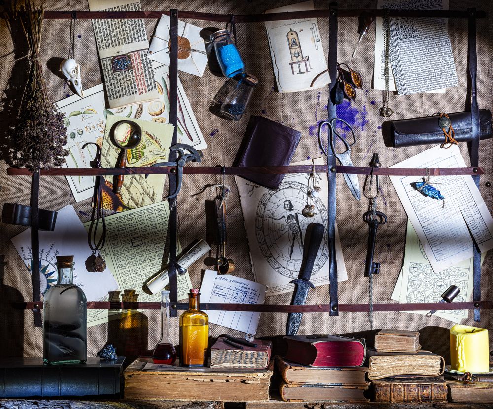 1725. The Alchemist's Room.