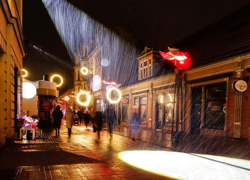 Snowfall during the holidays