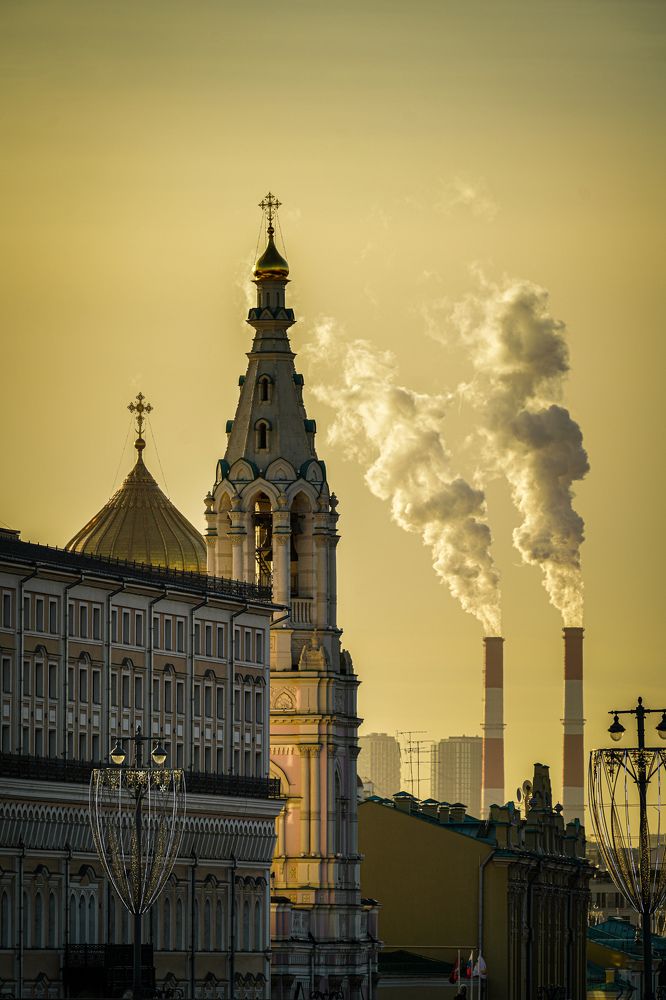 Закат в Москве. Январь 2025