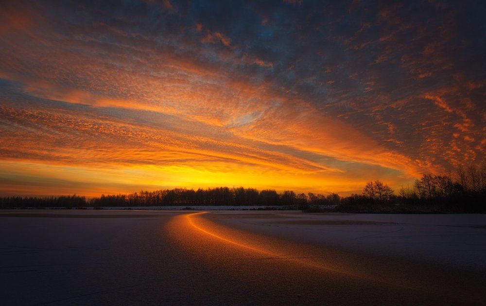 Стрела морозного рассвета