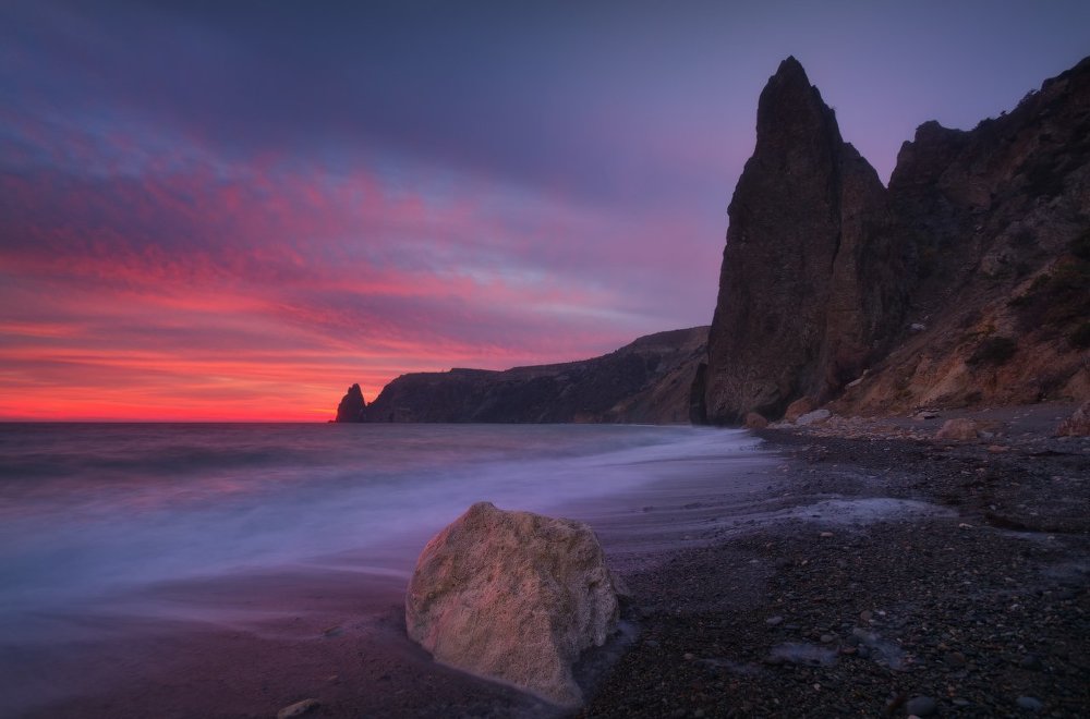 Закат на Яшмовом пляже