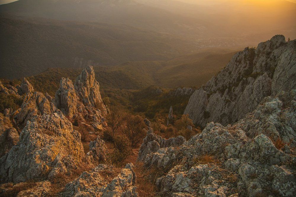 Крымские горы на рассвете