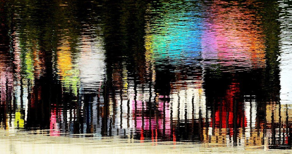 Вечерний город...Отражение.