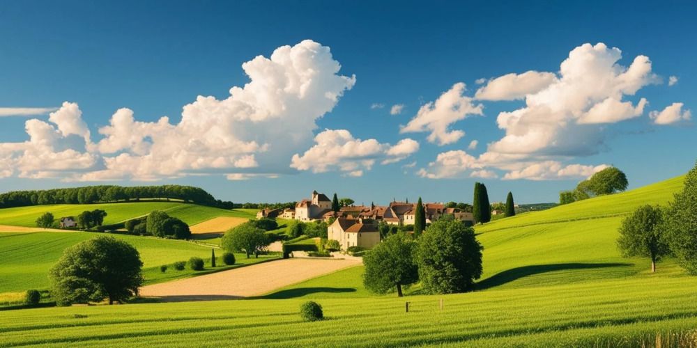Nature and landscapes of France.