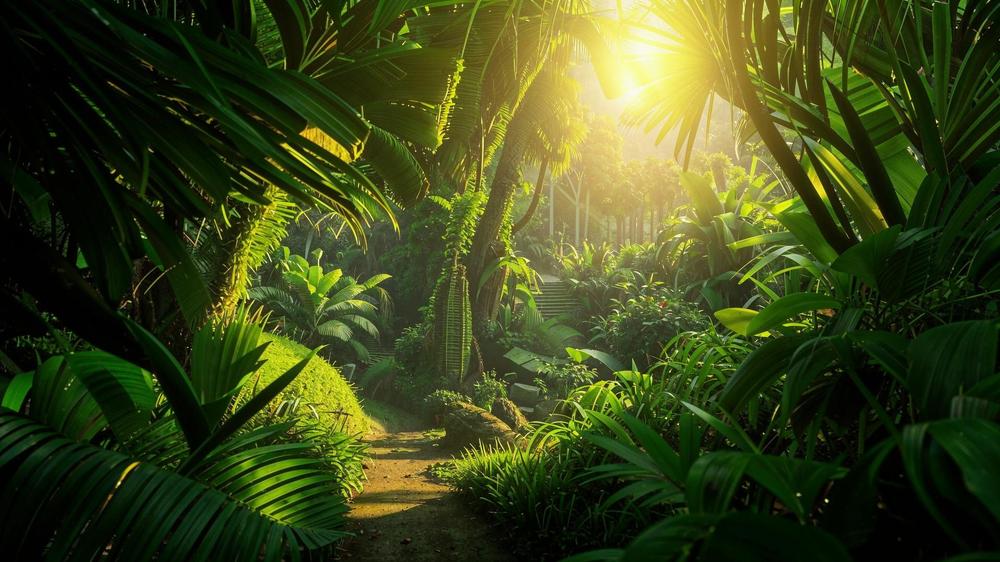 Пальмовый лес нейросеть