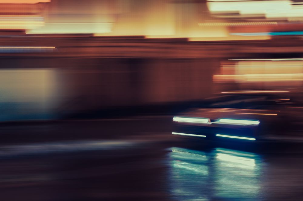Cars. Street. Long exposure.