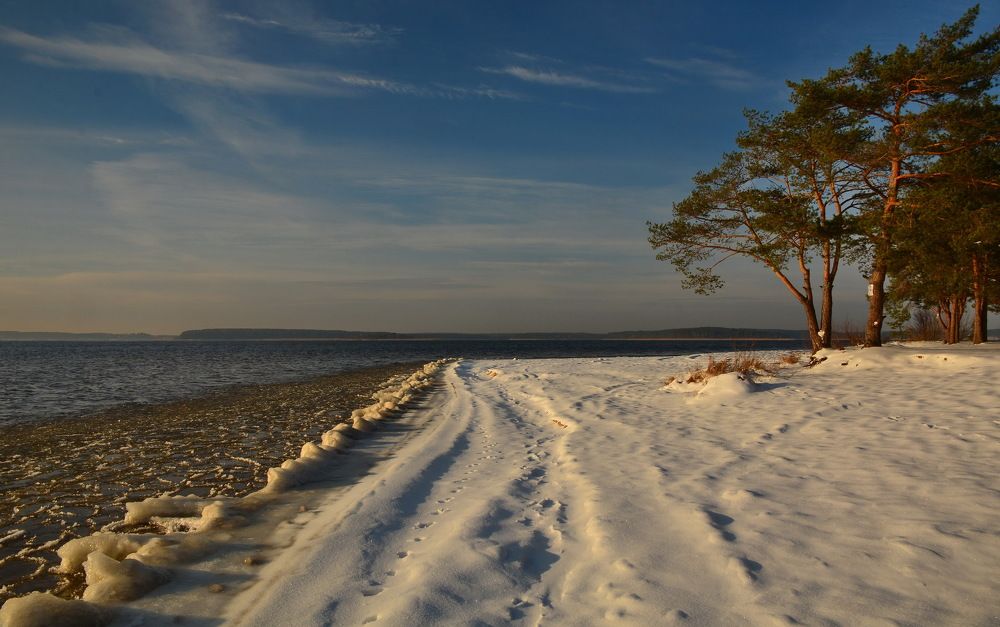 Оз.Селигер,первый снег.
