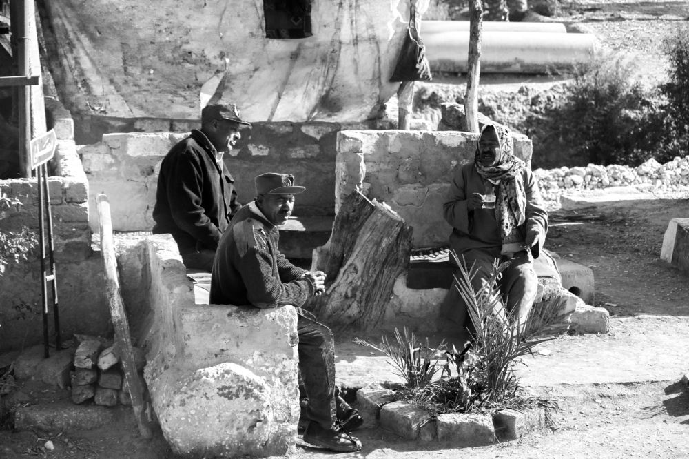 Shared drink in Egypt