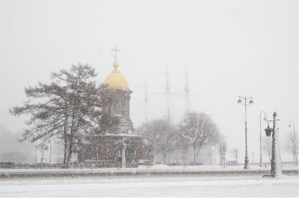 Снежный Санкт-Петербург.
