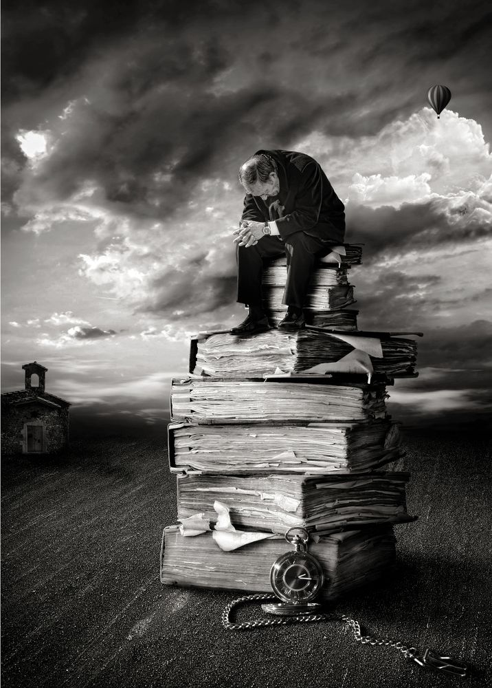 Meditating on the memories of his life