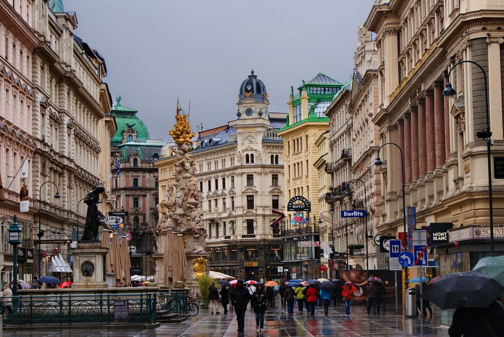 Vienna, a rainy day