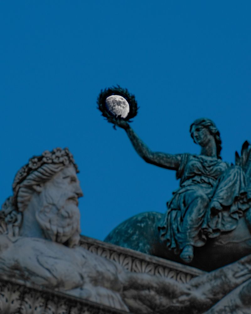 Catching the moon