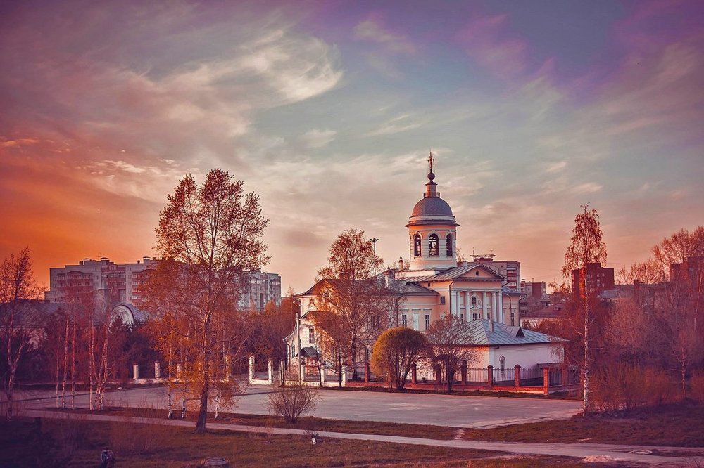 В лучах заката